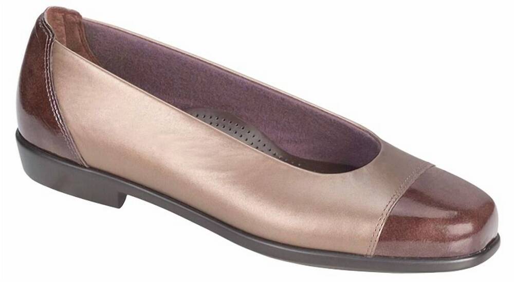 NEW SAS women's coco slip on loafer - wide in bronze